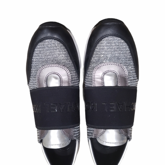 Michael Kors black and silver Velcro shoes - Picture 1 of 2